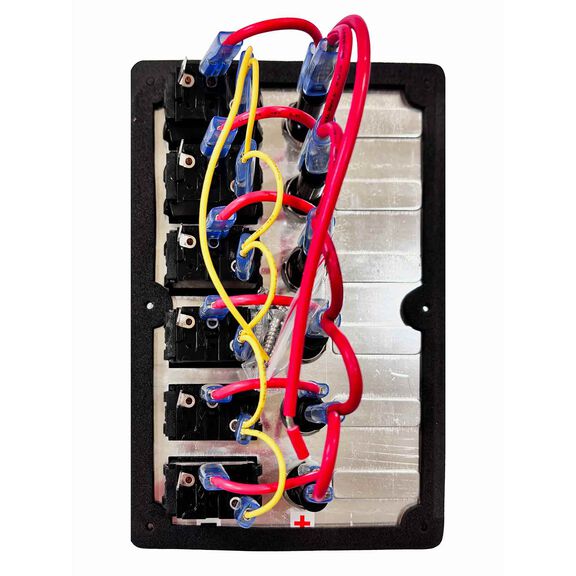 6 Position Water-Resistant Switch Panel with Fuses image number 1