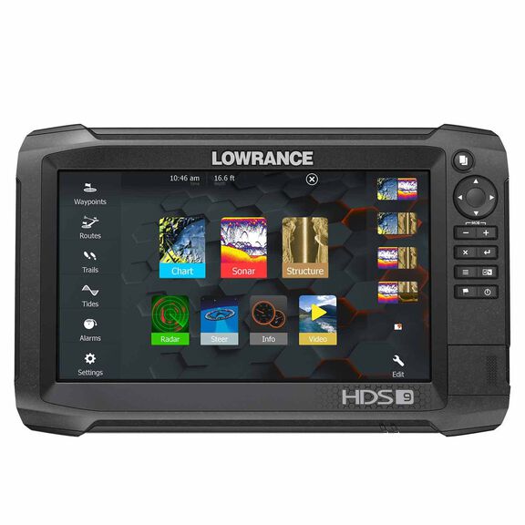 HDS-9 Carbon Multifunction Display with TotalScan Transducer and Insight PRO Charts image number 2
