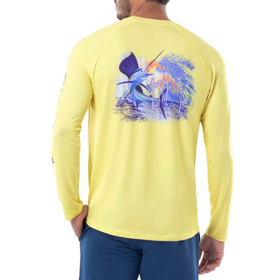 Men's Sunset Sailfish Tech Shirt image number 0
