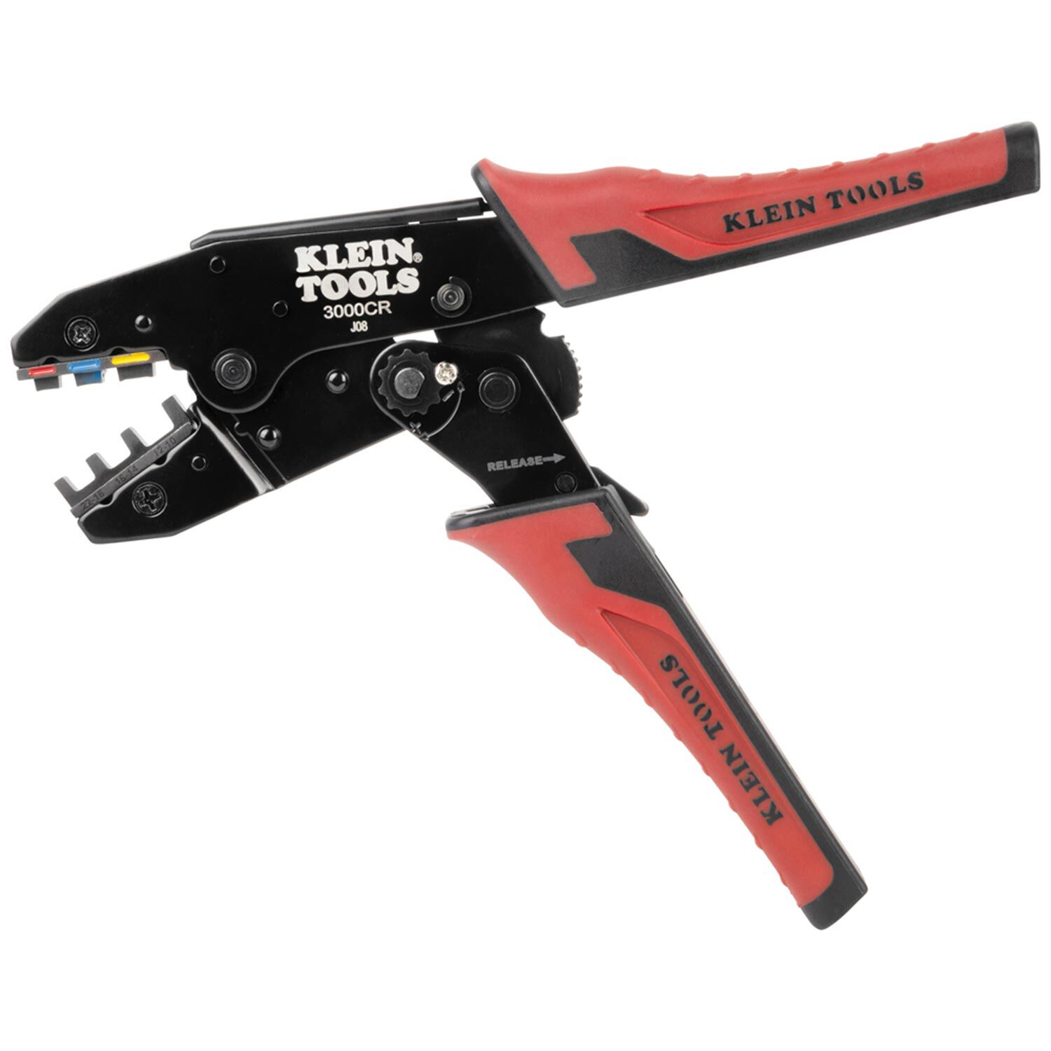 Ratcheting Heat Shrink Terminal Crimper, 10 to 22 AWG Wire