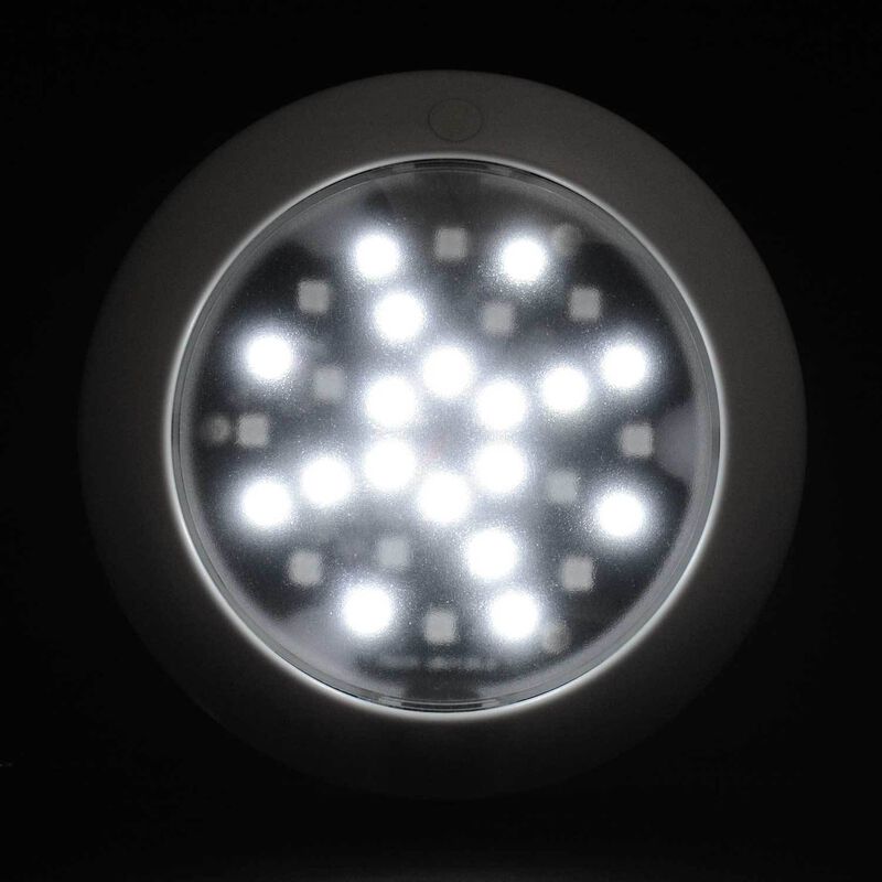 5 1/2" Waterproof LED Dome Light, Blue/White image number 2