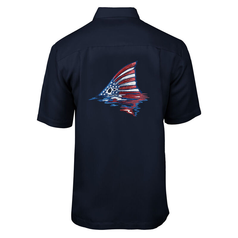 Men's American Redfish Embroidered Fishing Shirt West Marine