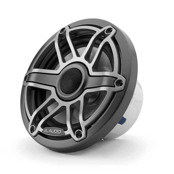 M6-650X-S-GmTi&nbsp;6.5" Marine Coaxial Speakers, Gunmetal and Titanium Sport Grilles image number 2