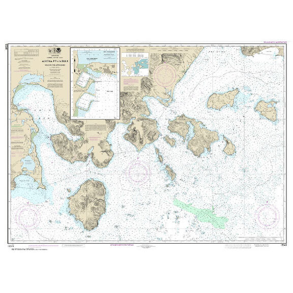#16549 Cold Bay & Approaches Alaska Peninsula King Cove Harbor image number 0