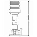 SEAFLO 03 Series 9 1/2 In All-Around LED Pole Navigation Light 12-24V for Boats Up to 65 Ft image number 1