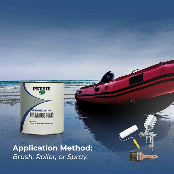 Inflatable Boat Antifouling Paint, Black, Quart (Not for Sale in California) image number 2