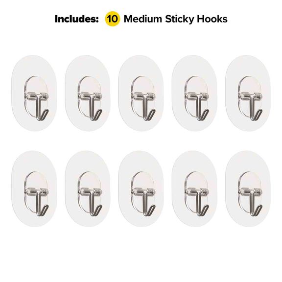 Sticky Hooks - Medium, 10 Pack image number 1
