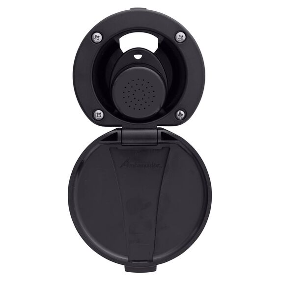 Recessed Shower Black Cup & Lid, Small Black Sprayer, 6' Black Rubber Hose image number 4