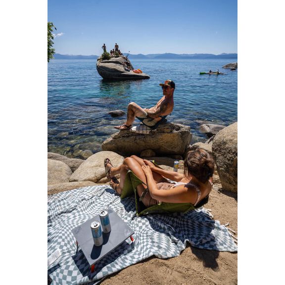 Crazy Creek HEX 2.0 PowerLounger for Day Hiking & Backpacking Trips, 250 LBS Weight Capacity, Adjustable Straps, Compact Design, Water-Resistant, Cobalt/Slate image number 6