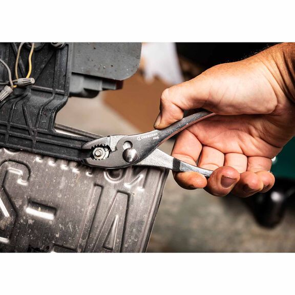 6 1/2" Curved Jaw Combination Slip Joint Pliers image number 4