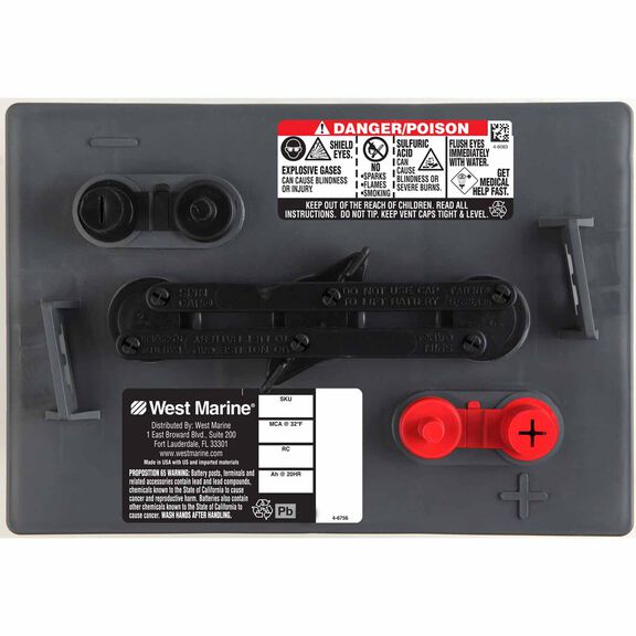 6V Group GC2 Deep Cycle Marine Battery, 230 Amp Hours, 780 Cold Cranking Amps, 975 Marine Cranking Amps, 448 Reserve Minutes image number 1