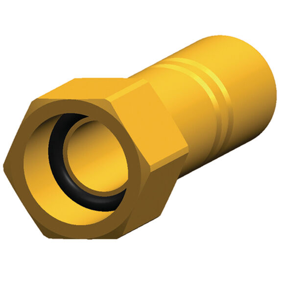 Quick Connect Stem Adapter, 3/8" Female to 15mm (Brass) image number 0