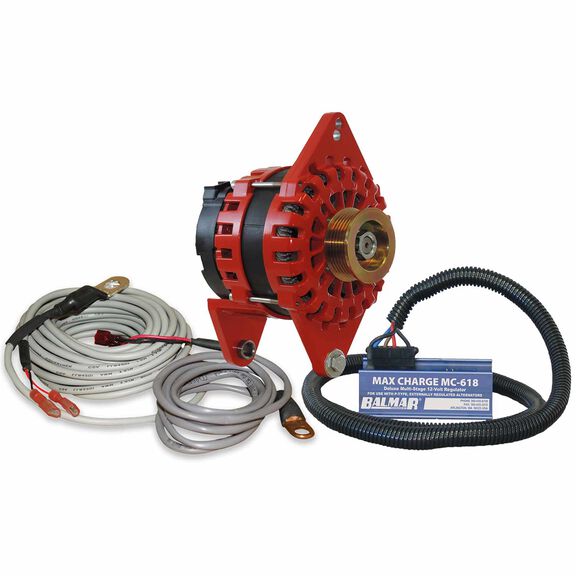 XT-Series 250 Amp/12 Volt DF4,K6 Alternator Kit with Max Charge Regulator image number 0