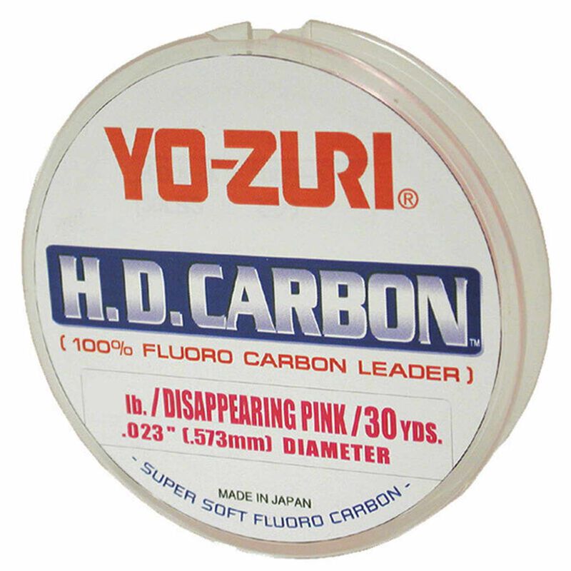 YO-ZURI HD Fluorocarbon Leader, Pink, 30 yds.