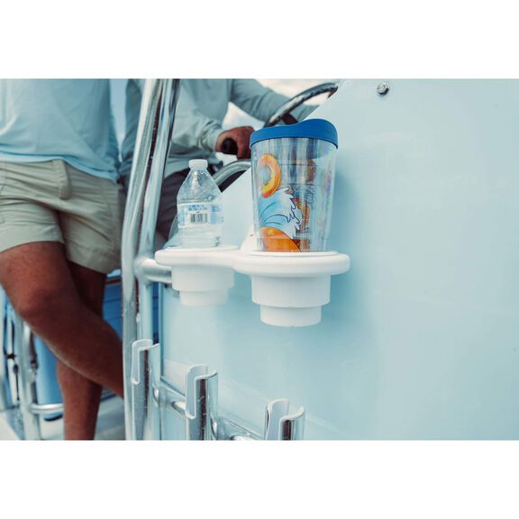 Vertical Dual Cup Holder, White image number 2
