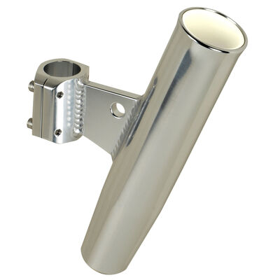 Aluminum Vertical Clamp-On Rod Holder, Fits 1.66" Measured Outside Diameter
