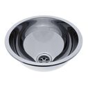 HalfSphere Sink Ultra-Mirror Finish, 304 Stainless Steel, 2" Drain, SoundKOTE image number 0