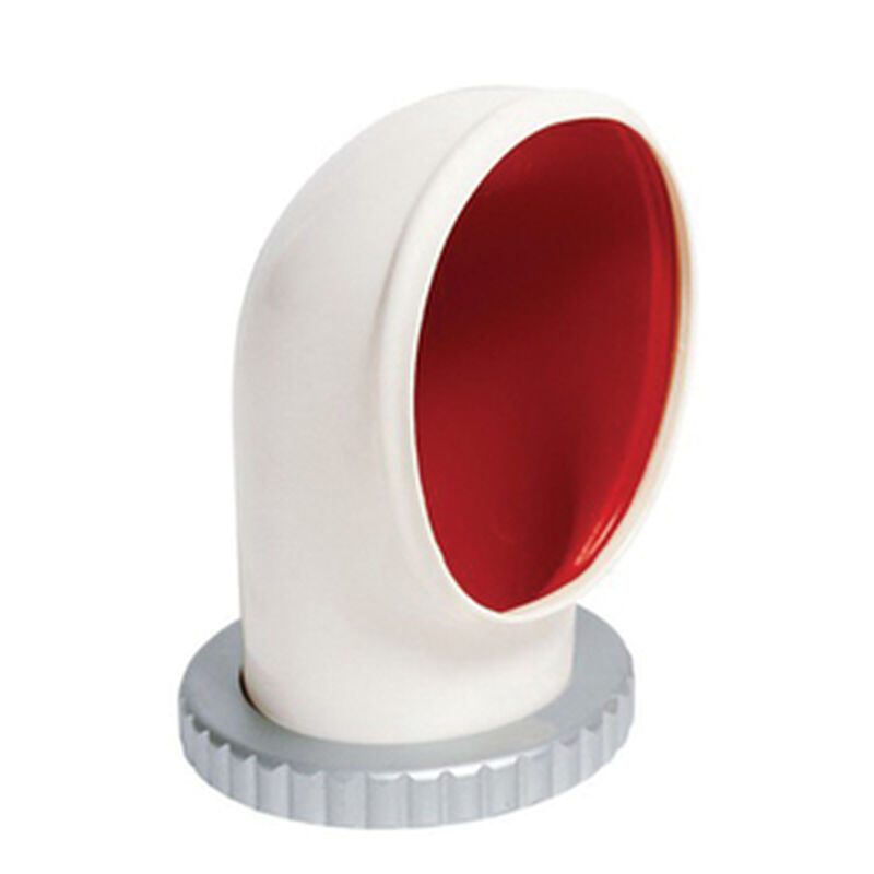 TOM-Series Flexible PVC Cowl Vent with Plastic Ring & Nut, 4" image number 0
