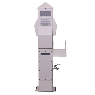 36" Compact Marine Electrical Power Pedestal, (1) 30 Amp 125V Twistlock Receptacle, (1) 20 Amp GFCI Duplex Receptacle