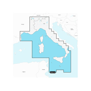 Navionics+ EU012R Mediterranean Sea, Central and West, Electronic Chart