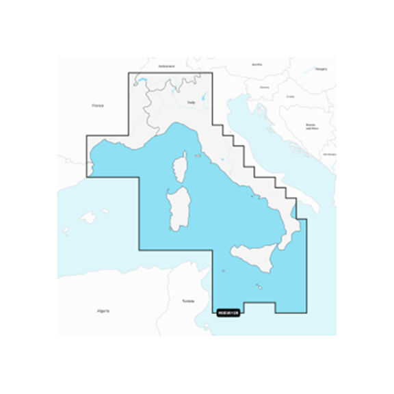 Navionics+ EU012R Mediterranean Sea, Central and West, Electronic Chart image number 0