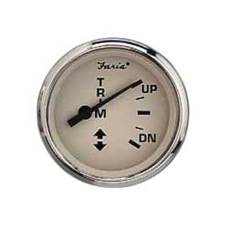 FARIA INSTRUMENTS Euro Beige Stainless Steel Series Trim Gauge, Mercury