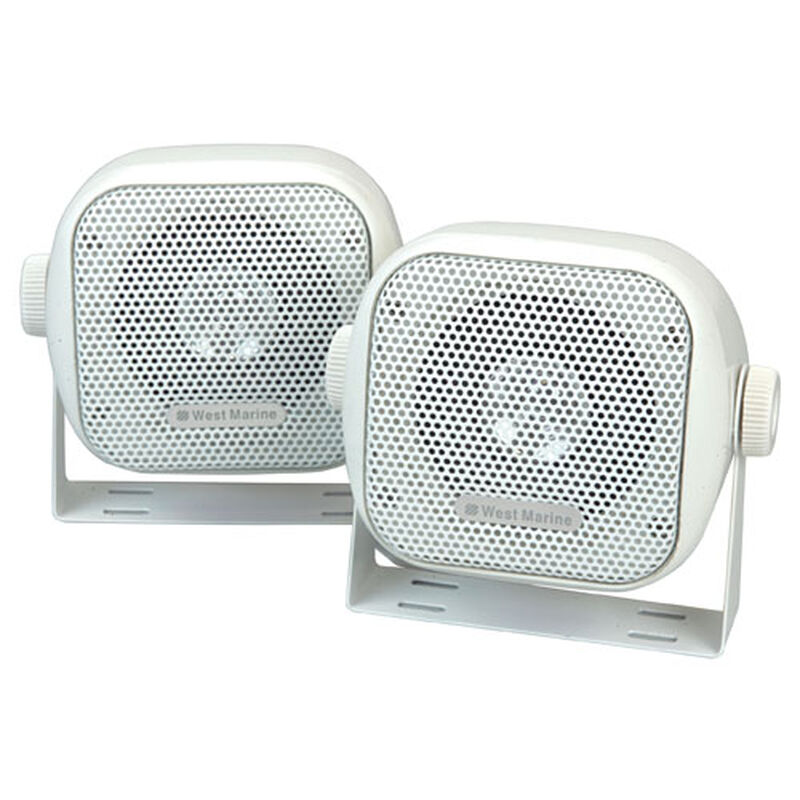 WEST MARINE 3" Mini Waterproof Box Speakers West Marine