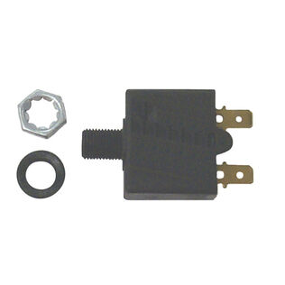 Push Button Circuit Breaker, Resettable, 15A