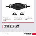 Mercury Primer Bulb Assembly 8M0061876 for Use with Mercury or Quicksilver 5/16" and 3/8" I.D. Fuel Lines image number 3