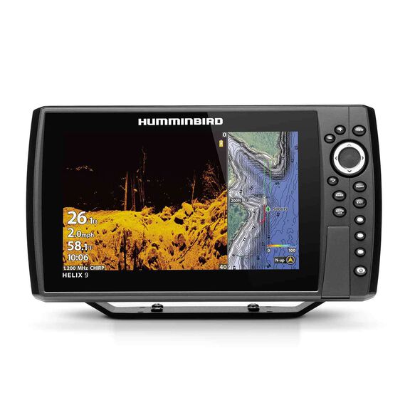 Helix 9 Chirp MDI+ GPS G3N CHO Fishfinder/Chartplotter Combo with Basemap Charts image number 0