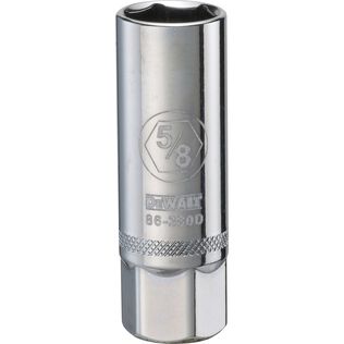 DEWALT 5/8" 6-Point Spark Plug Socket, 3/8" Drive