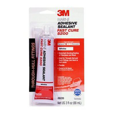 5200 Fast Cure Polyurethane Adhesive/Sealant Tube, White
