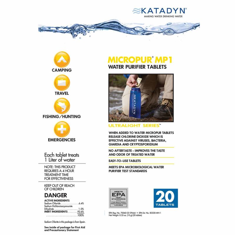 KATADYN Micropur MP1 Water Purification Tablets (20) West Marine
