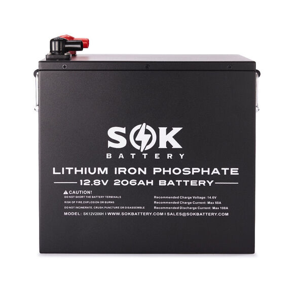 12V 206Ah LiFePO4 Metal Box Bluetooth & Heated Battery image number 0