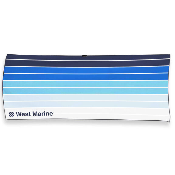 Single Sided Print Beach Towel, West  Marine Stripes image number 0