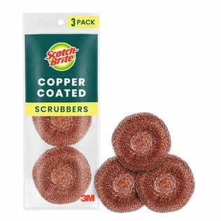 Scotch-Brite&reg; Copper Coated Scrubbers 213C, 3 each/pack