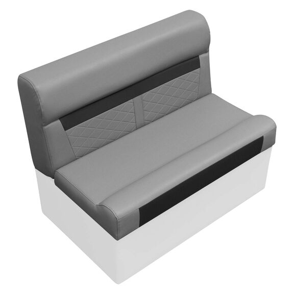 Wise DLX100-1905 DLX Series 37" Pontoon Bench Seat Cushion Set - Marble / Reef Stone image number 0