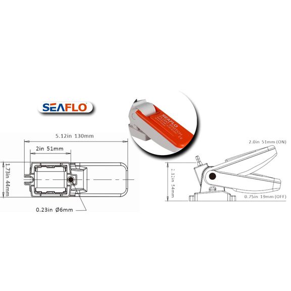 SEAFLO 1100 GPH 12V Automatic Submersible Bilge Pump with Float Switch image number 1