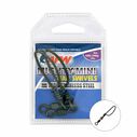 Mighty Mini Stainless Steel Snap Swivels, Size #2/0, 450 lb / 204 kg test, Gunmetal Black, 2-Pack image number 1