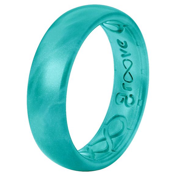 Groove Ring Ocean Thin Silicone Ring image number 1