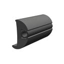 Flexible Vinyl Rub Rail, 1-7/8" H x 1-1/8" W, Black image number 0