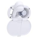 Aidack Transom Shower Hot/Cold Mixer, Arctic White Cup & Lid, Small Arctic White Sprayer, 10' White Rubber Hose, Chrome Aidack Handle image number 0