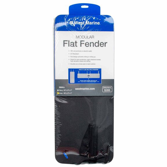 20" x 8" Modular Flat Fender, Gray image number 0