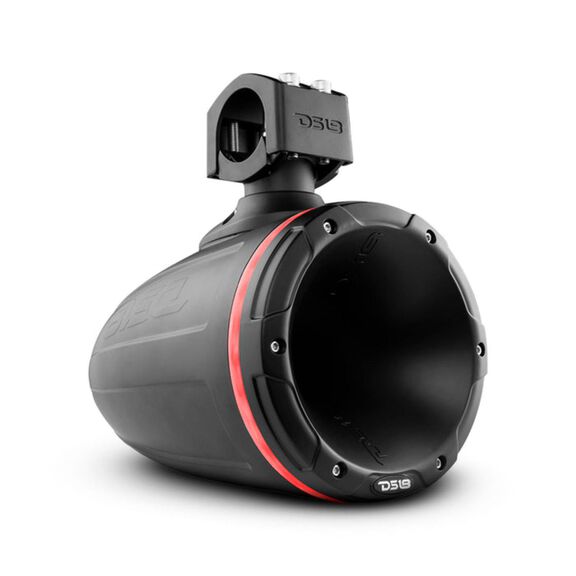 HYDRO 1.75" Driver Wakeboard Pod Tower Speaker with Integrated RGB LED Lights, 900 Watts, Matte black image number 0