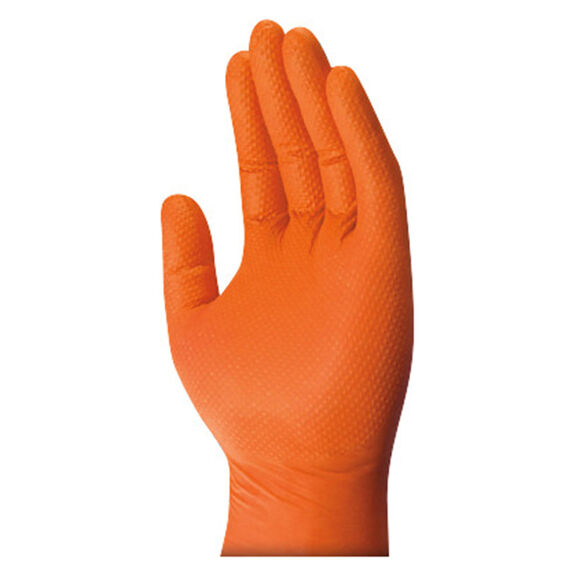 8 Mil Nitrile RDT Gloves, Orange, 50-Pack image number 0