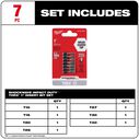SHOCKWAVE&trade; Impact Torx Insert Bit Set,  7 Piece image number 1
