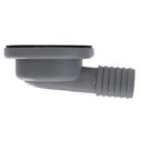 2" Drain, 95 Degree Floor Drain, Low Profile, 1" Hose Barb Brushed Finish image number 4