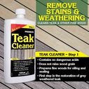 Premium Teak Cleaner Step 1, Quart image number 2
