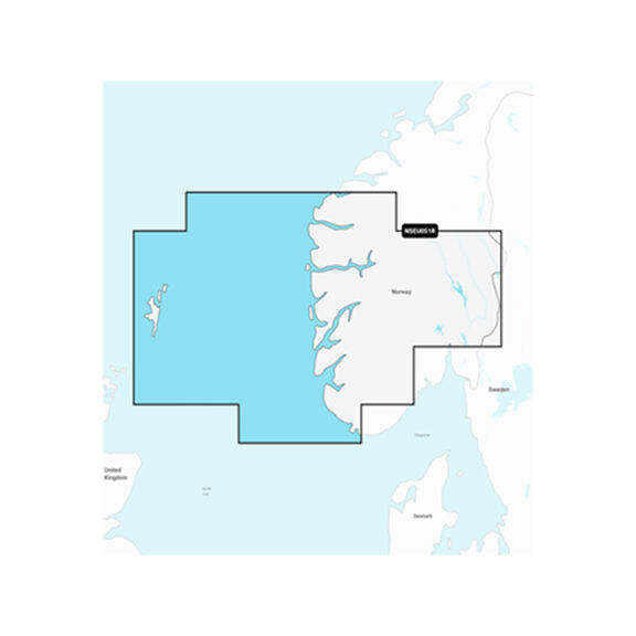 Garmin Navionics Vision+ EU051R Norway, Lista to Sognefjord, Electronic Chart image number 0