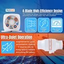 SEAFLO In-Line Blower, 12V 130 CFM Bilge Ventilation Fan image number 7